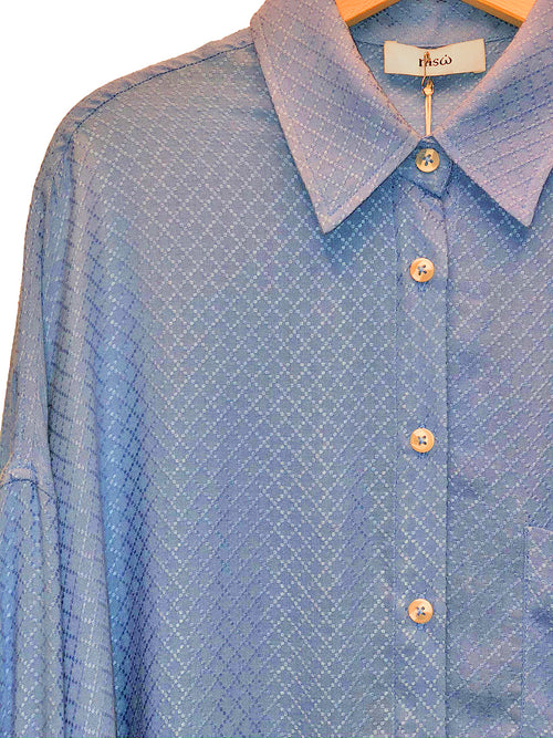 Long Shirt Modern Blue