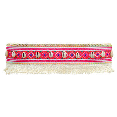 Gürtel Boho pink