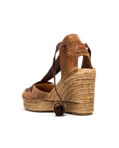 Wedges Nubuk Leder Marron
