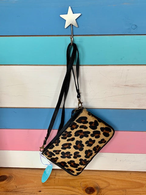 Ledertasche/Clutch Wildlife Small