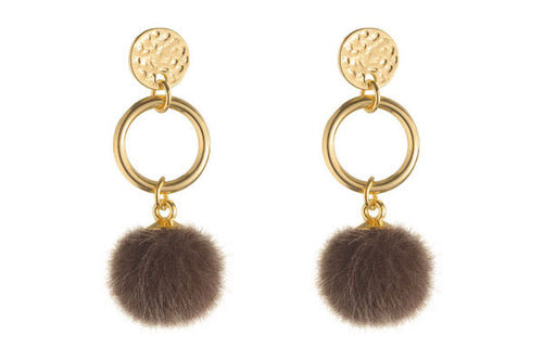 Ohrringe Fellkugel