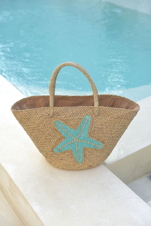 Hot Lava Korb Starfish natural/azure