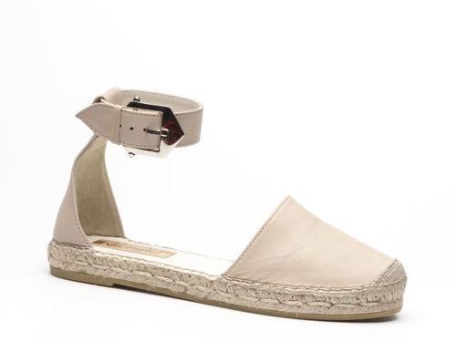 Espandrilles Leder mit Schnalle