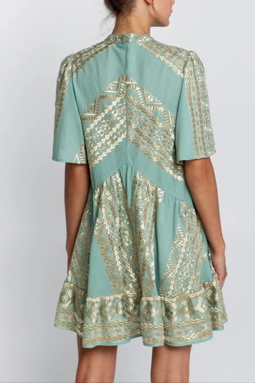 Dress Rhodos with short Arms