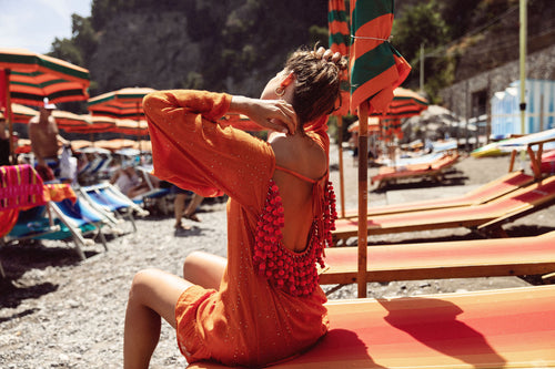 farbe:XS/S | Dress Indiana Pom Pom