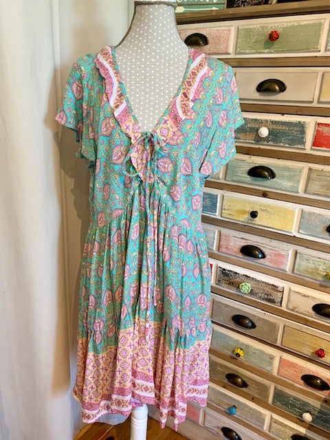 Dress Simona Print Ornament