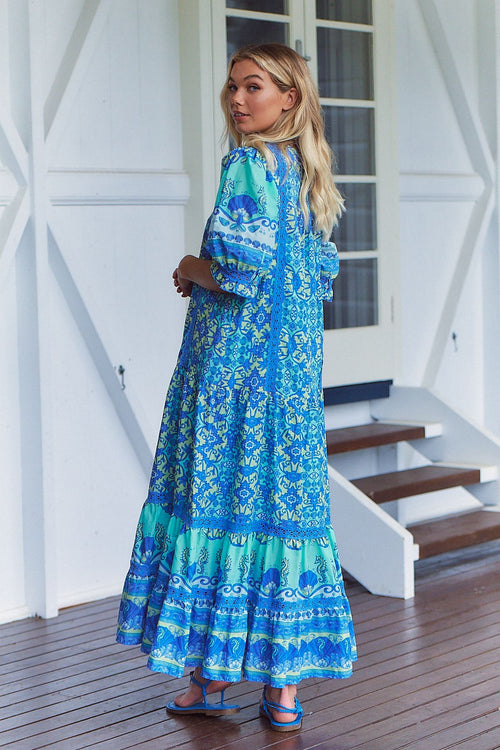 Maxi Dress FLounder by the Sea