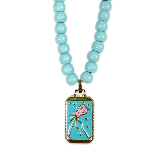 Symbolkette "Light Blue" mit Lucky Charms