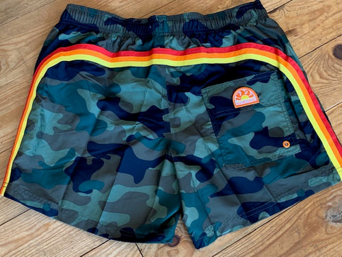 farbe:XXL | Short Camounflage Retro medium Length 14 inch