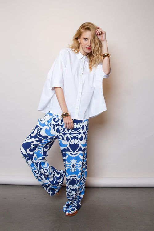 Emily Bluse loose Style white