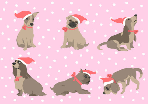 Postkarte "Dogs Xmas"