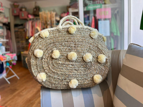 Korb Pom Pom Addict beige