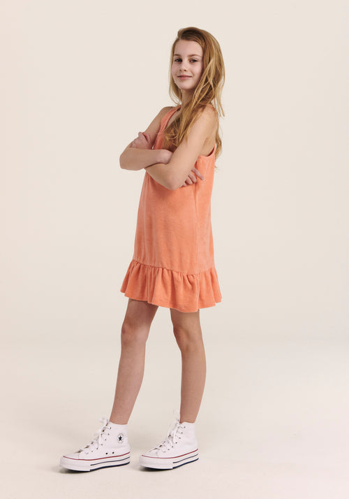 Dress Frottee Rome coral