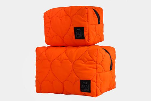 Kosmetik Tasche "Heart orange"