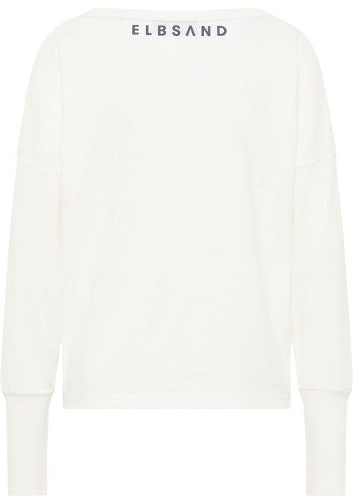 Elbsand Shirt loose Ingiara "White/Pale Fern"