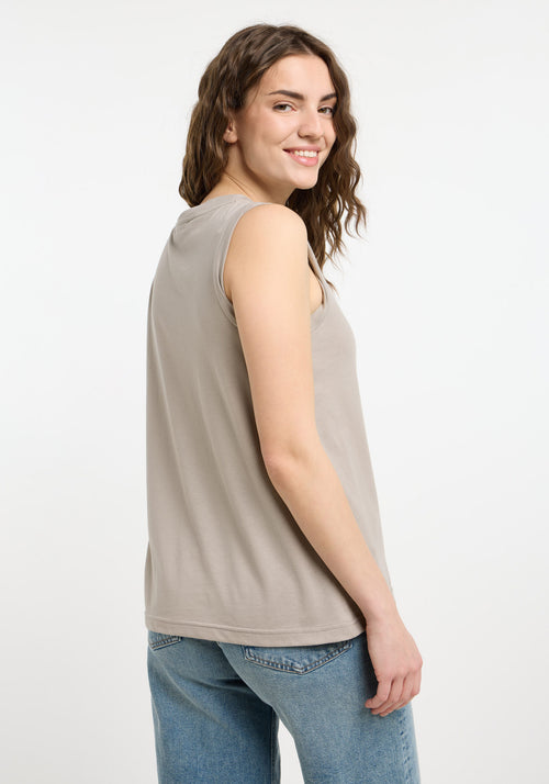Elbsand Tank Shirt "Meevia" taupe