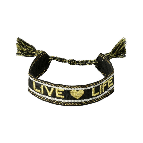 gewebtes Armband Live Love Life