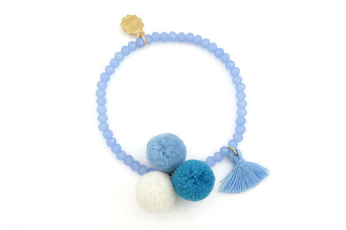 Armband Triple Pom Pom