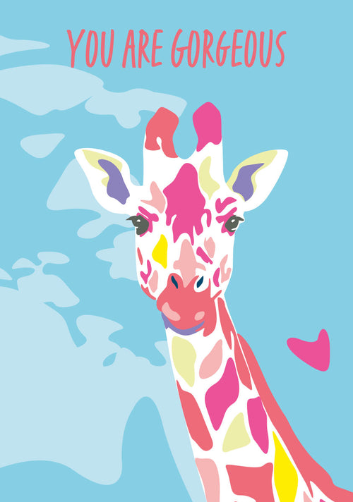 Postkarte "Gorgeous Giraffe"