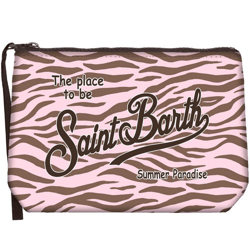 Aline Pochette Sponge "Zebra" nude/brown