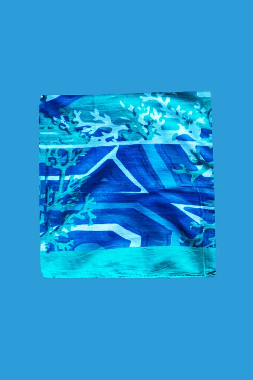 Pareo "Antica Coral Life Blue"