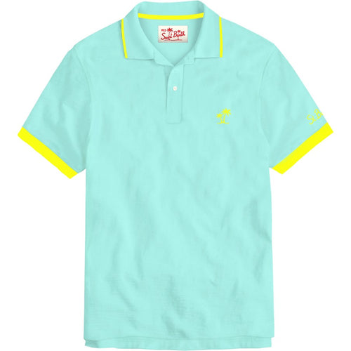 Mc2 Saint Barth Polo Beverly Hills Palms aqua/fluo gelb