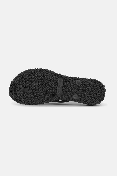 Ilse Jacobsen Plateau Flip Flops Glitter schwarz