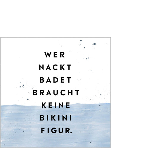 Cocktailservietten "Bikinifigur"
