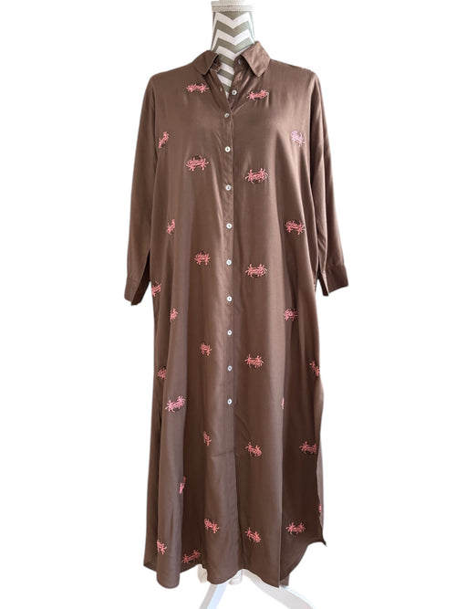 Shirt Dress Crab Choco