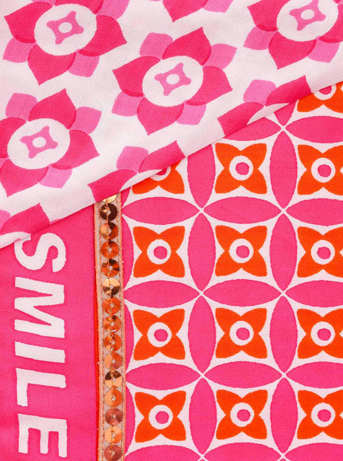 nachhaltiges Dreieckstuch "Smile and Shine"