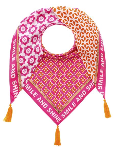 nachhaltiges Dreieckstuch "Smile and Shine"