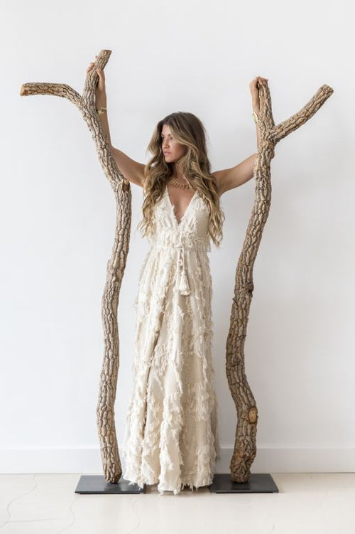 Pahiesa Long Dress "Formentera" ecru