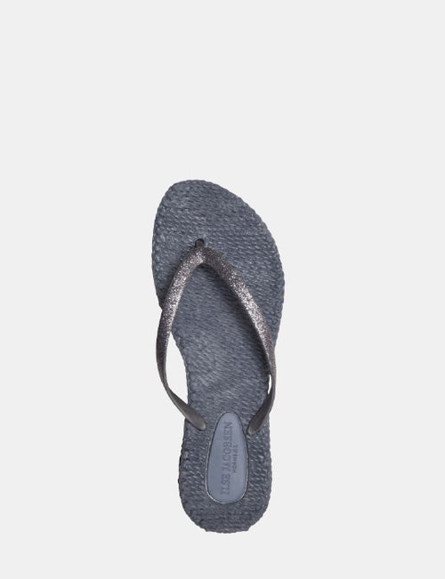 Ilse Jacobsen Flip Flops Glitter grey