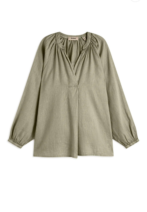Ecoalf Laialf Leinenbluse grau