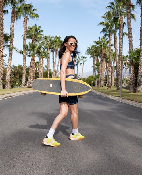 Kehnoo Sneakers Frottee fluo yellow