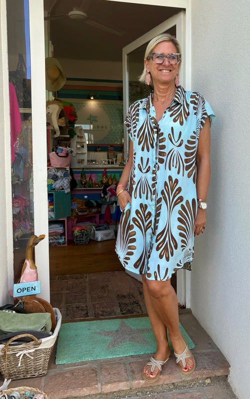 Seiden Hemdblusen Dress short