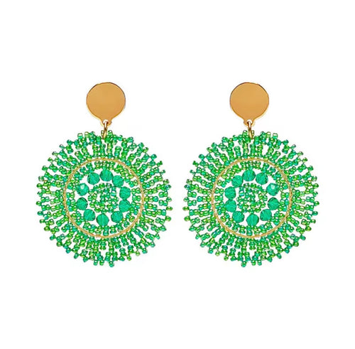 Ohrstecker Beads "Deep Green Addict"