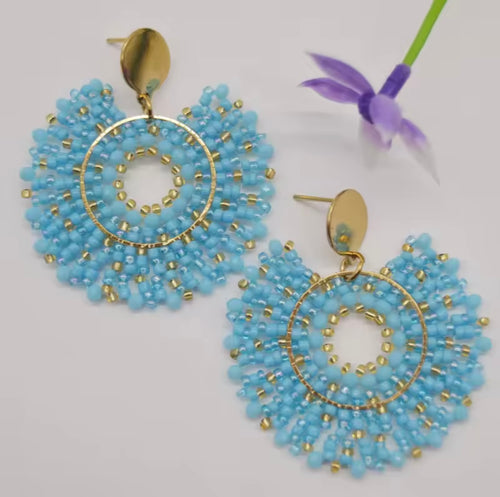 Ohrstecker Beads "Blue Dreams"