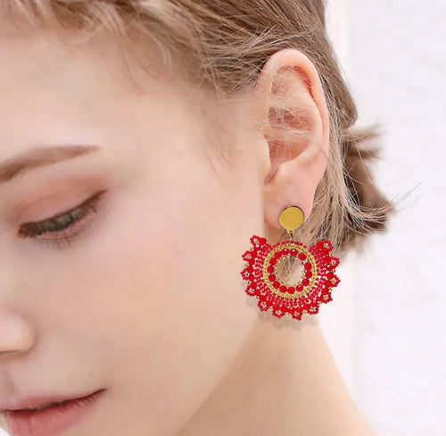 Ohrstecker Beads "Flamenco"