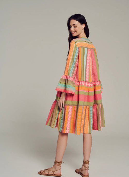 Dress Ella Midi multi pink