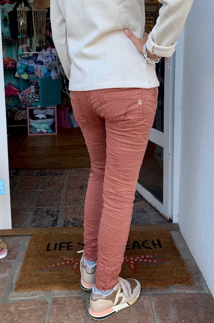 Jeans Stretch terracotta