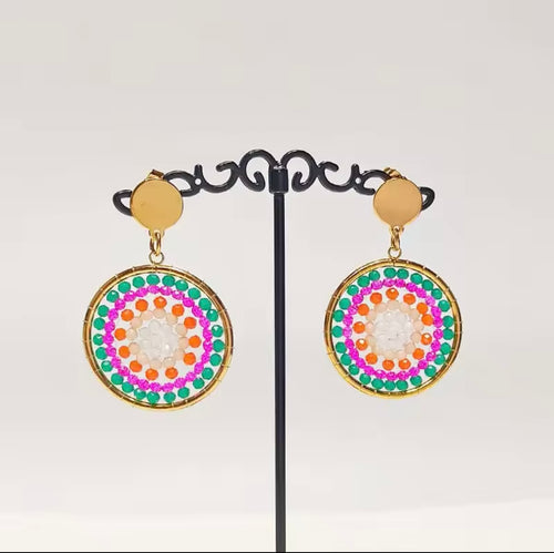 Ohrstecker Beads " Colour Explosion"