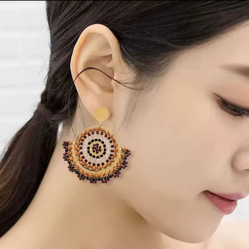 Ohrstecker Beads " Toffee"