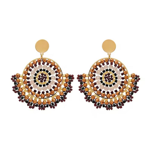 Ohrstecker Beads " Toffee"