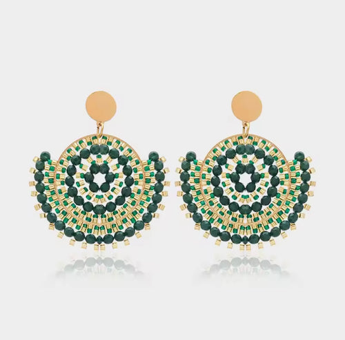 Ohrstecker Beads " Forest"