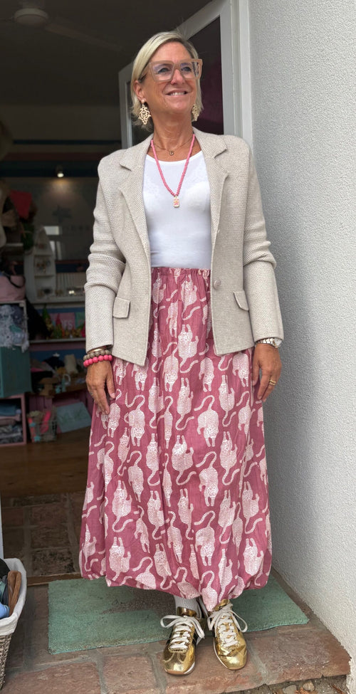 Ballon Rock "Tiger" weinrot