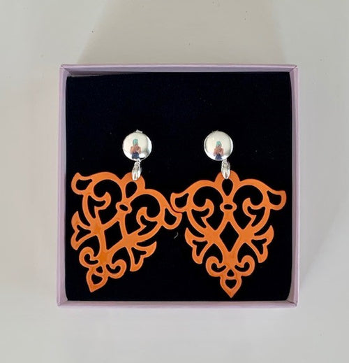 Hornohrringe Dragonfly silber