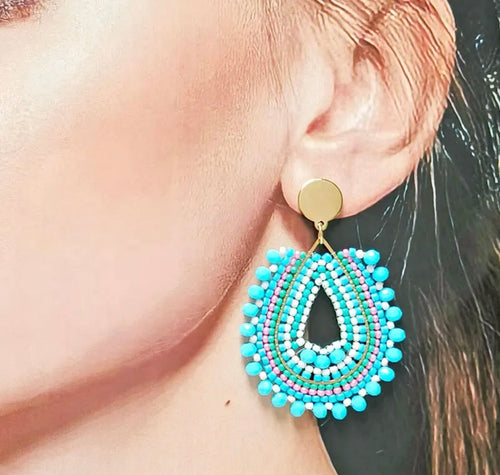 Ohrstecker Beads "Turquoise Summer"