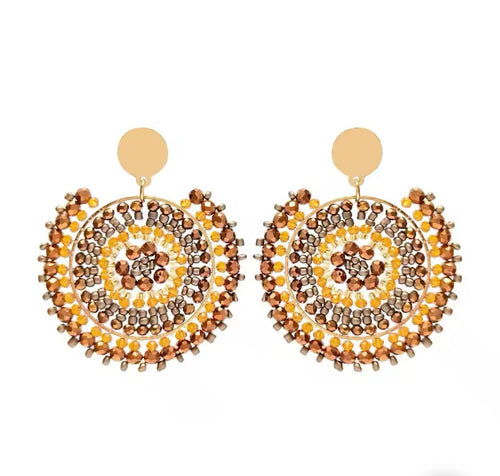 Ohrstecker Beads "Brown Sugar"