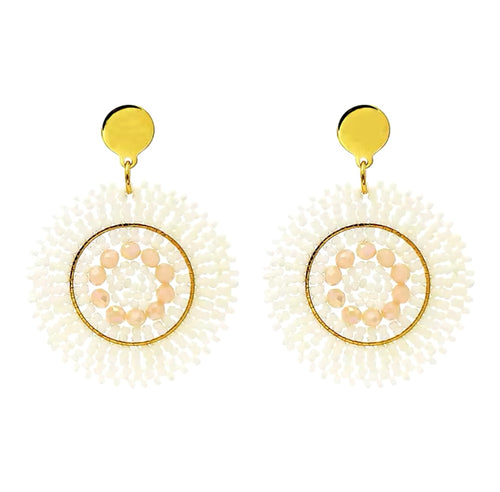 Ohrstecker Beads "White Summer"